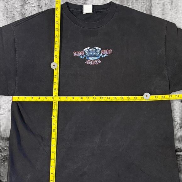 Orange County Choppers - New York Eagle Flag Tee (Faded Black) – 2XL - Picture 5 of 8